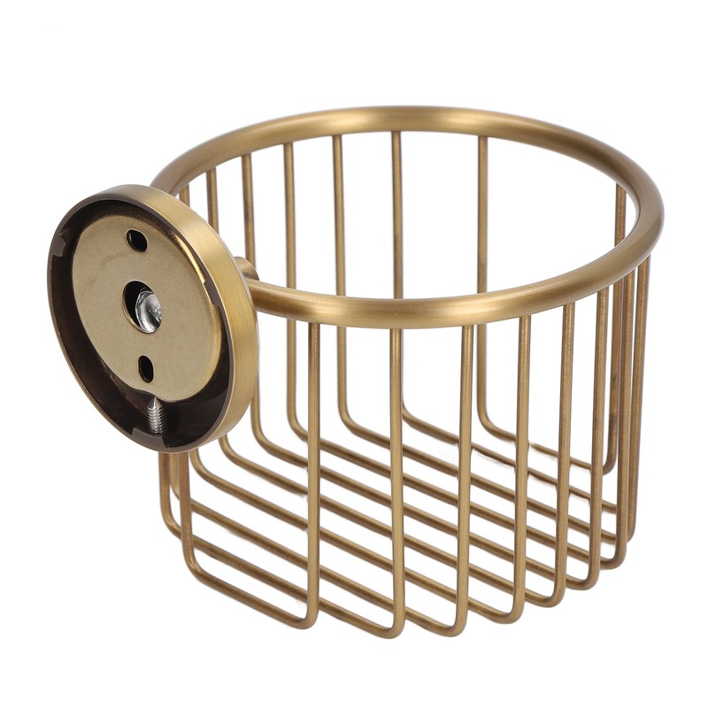 Hollow Out Toilet Paper Holder Antique Rust Proof Wall Mounted