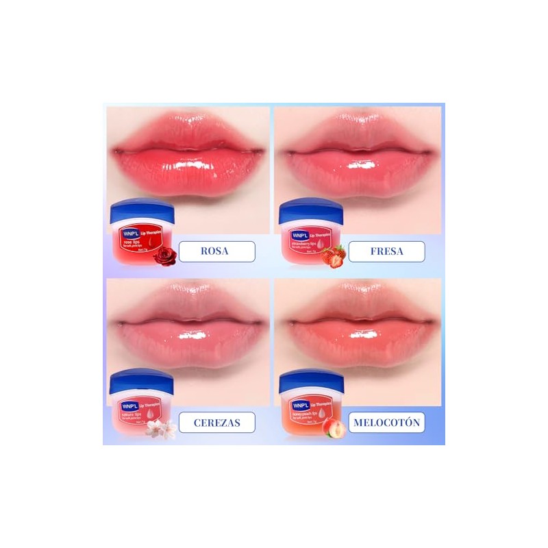 LUHI Labial Hidratante, 8PCS,elaborado con ingredientes de frutas naturales,rico en