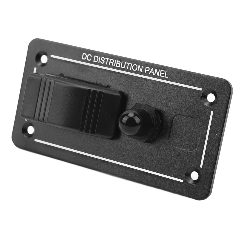 Toggle Switch Panel 12‑24V On Off Aluminum Red LED Indicator