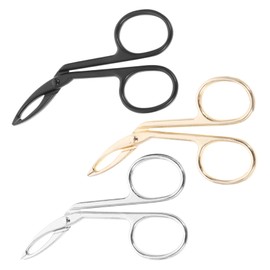 Ipetboom 3pcs Stainless Steel Eyebrow Tweezers for Brow Shaping Comfortable Handle Easy to Clean Trim Facial Hair Oblique Point