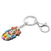 BAMAY Acrylic Kawaii Cat Keychain Wallet Car Key Accessories Cute