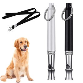AYVRUOP Dog Whistle Against Barking, Dog Whistle Rütter Recall Used for the Call Dog Whistle Against Barking, Dog Whistle High Frequency Silent, Adjustable Dog Whistle Against Barking, Pack of 2