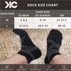 KC-TAHO Calcetines de compresión al tobillo, 4 pares para hombres