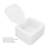Dustproof Square Storage Box for Cotton Swab Sponge Puff, Convenient