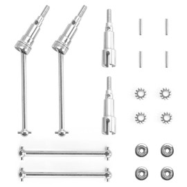 HAIBOXING 1/18 Front and Rear CVD Metal Drive Shafts Dogbone Apply 18859 18858&18859A Accessories Replacement Complete 4 Pieces M1884 + M1885 + M1817