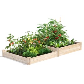 Greenes Fence Original Pine Raised Garden Bed, 4' x 8' x 7-10.5" - Made in USA with American Pine