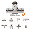 KUOQIY 5 pieces 3-way BNC female to female adapter, BNC