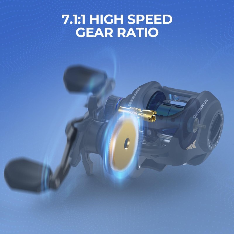 KastKing Centron Casting Combo,6ft 6in, Medium 2000 Left Reel Back