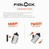 Fidlock Set di borracce Twist Bottle 590, colore: bianco trasparente