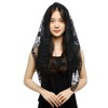 RUNRAYAY Black Veil Lace Mantilla Catholic Church Chapel Veil Head