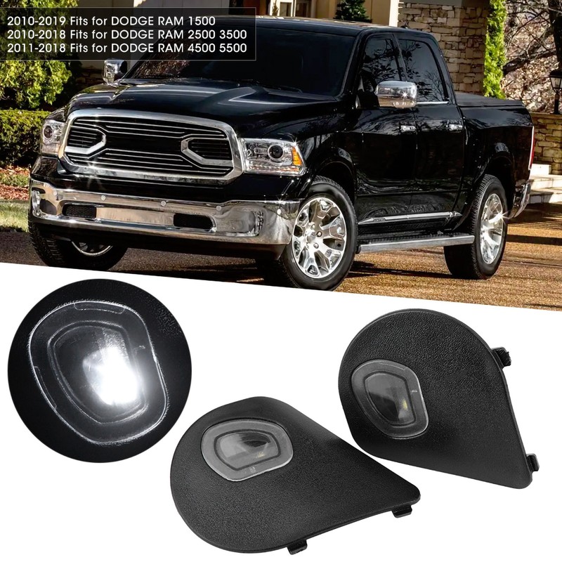 Pair of Left and Right Side Mirror Puddle Light 68087238AA