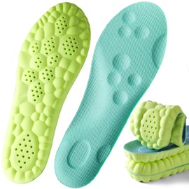 Insole, For Sports, Arch Support, Shock Absorption, Insole, Men's, Ultra Lightweight, Standing Work, 3D Design, Soft, Deodorizing, Absorbs Sweat