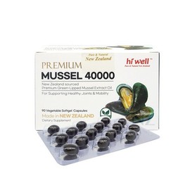 [Hiwell] Premium Green Lipped Mussel Oil 40000 90 Softgels / [하이웰] 프리미엄 초록입홍합 오일 40000 90 소프트젤