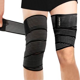 EULANT 2 x Bandage 180 cm, Elastic Bandage / Elbow Support / Elastic Knee Brace / Ankle Support Bandage / Thigh Compression Wrap / Sports Compression Bandage