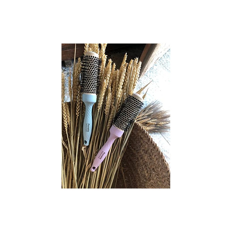 PONETTE Natural – Thermobürste, rund, ECO aus Aluminium mit Keramikbeschichtung,
