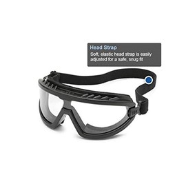 Gateway Safety 45079 Wheelz Stylish and Comfortable Safety Goggle, Clear Anti-Fog Lens, Clear Frame