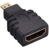 エレコム HDMI (メス) - micro HDMI (オス ) 変換アダプタ ブラック