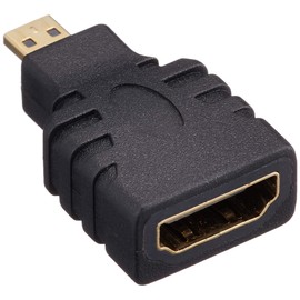 エレコム HDMI (メス) - micro HDMI (オス ) 変換アダプタ ブラック AD-HDAD3BK