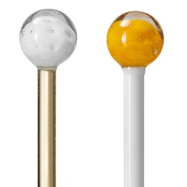 POESIA 076499 Stirrers Set of 4 20 cm Orange / White