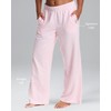 bebe Wide Leg Sweatpants for Women, French Terry Baggy Sweatpants