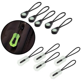 20 Pcs Self Luminous Zipper Pulls, Zipper Puller Glow in The Dark Anti Lost for Outdoor Mountaineering Camping Easy Install Easy to Use