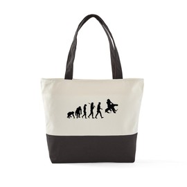 CafePress Roofer Construction Canvas Tote Top Zipper Closure