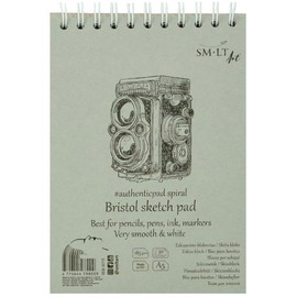SM-LT Bristol Spiralblock, A5, 30 Blatt, 185 g/m²