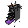Salon Trolley, with Handle and Rolling Wheels, 5 Drawers and