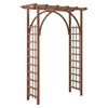 Amenitlif 85" Garden Arbor Trellis - Plant Climbing Arch &