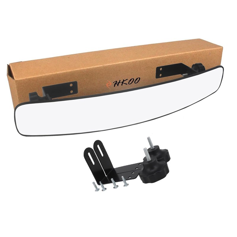 Golf cart Rear View Mirror, HKOO 16.5" Extra Wide 180