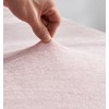 YASMENG Extra Soft Blush Pink Velvet Plush Twin Size Fitted