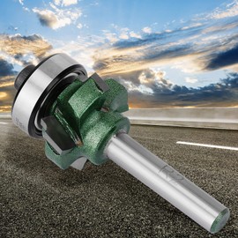 MUNEFE Edge Trimmer Router Bit, Tungsten Steel Trimmer Router Bit, Woodworking Milling Cutter for Engraving Machine(1/4 x R2)