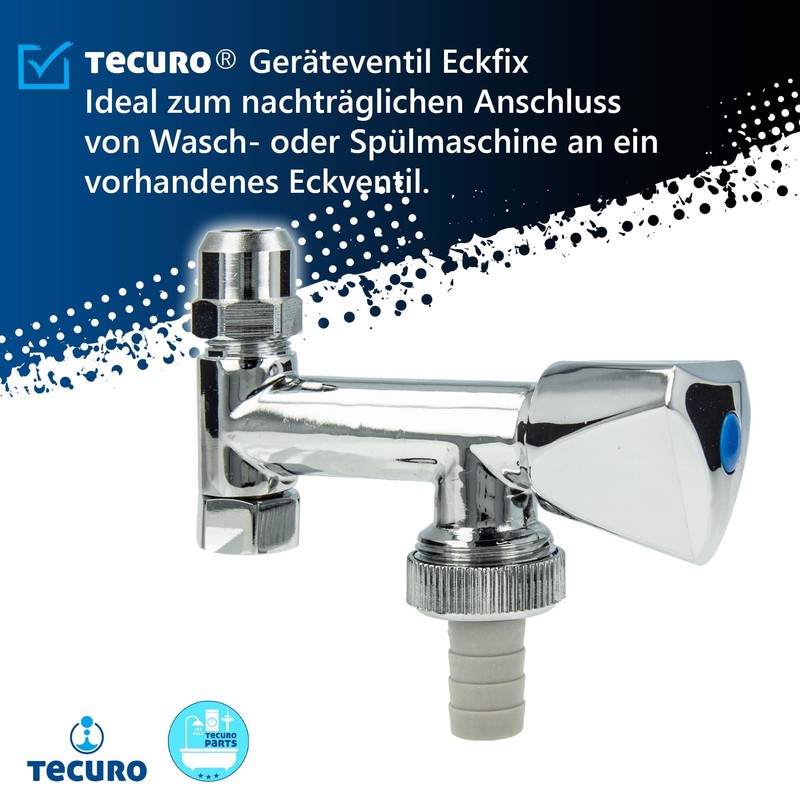 tecuro 22255 Corner Fix Device Valve for Mounting on Angle