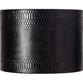 Reptile Print Large Drum Lamp Shade with Silver Lining 15" Top x 15" Bottom x 11" Slant (Spider) Replacement with Harp and Finial - Springcrest