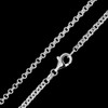Materia #K76 Twin Anchor Chain 925 Silver Rhodium-Plated 2.3 mm
