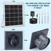 Solar Powered Exhaust Fan, 25W Solar Panel+8" High Speed Solar