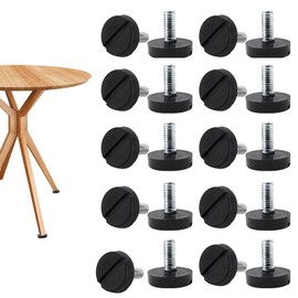 IGEAIIE Adjustable Levelling Feet, 20 Pcs M6 Thread Heavy Duty Furniture Levelers, Height Adjustable Feet for Tables, Chairs, Cabinets, Floor Protector with Screws