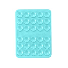 Silicone Suction Phone Mount, Double-Sided Non-Slip Grip Pad for Back of Phone (Light Blue)