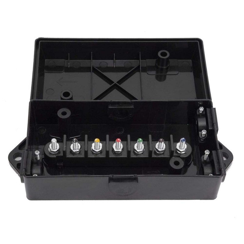 Junction Box, 7-Way Trailer Junction Box, Waterproof Cable Junction Box
