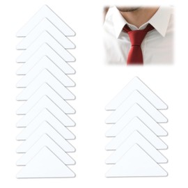 100 Pcs Collar Stays for Polo Shirts Collar Stays for Men's Dress Shirts No Curl Polo Shirt Collar Stay Anti-Warping Edge Collar Stay Sticker Collar Support for Women and Men Any Shirt with Collar