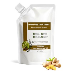 Champú Anticaída，Ginseng y Jengibre, Shampoo para la Densidad Capilar Refill 300 ml ，fortalece el cabello y el cuero cabelludo,Promueve el Crecimiento
