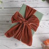 MEEDEE Rust Velvet Ribbon - 3 Inch Fringe, Raw Edge,