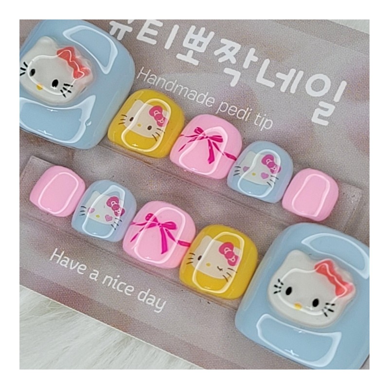 Hello Ribbon Homemade Pedi Tip - Paddy A Thumbman (-7,000