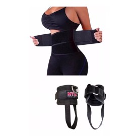 Techno Faja De Tres Velcros + Grilletes Con Talonera Gym Pack
