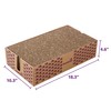 SmartyKat Super Scratcher & Stacker Box, Wide Corrugated Cat Scratcher