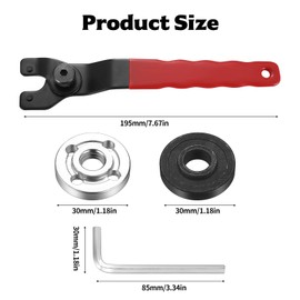 4 x Angle Grinder Keys, 8-48 mm Adjustable Pin Wrench for Angle Grinder Pin Wrench Universal Adjustable Tenon Connections Face Hole Wrench Hole Wrench for Angle Grinder Accessories