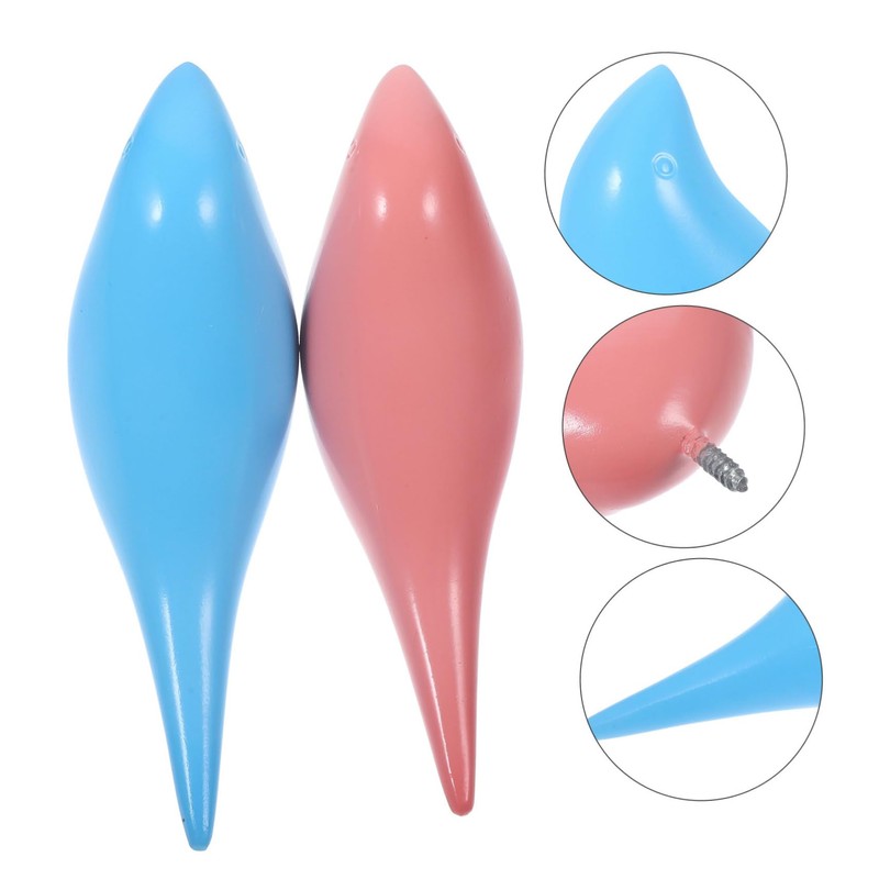 Mobestech 2pcs Resin Bird Coat Hook Decorative Wall Hanger for