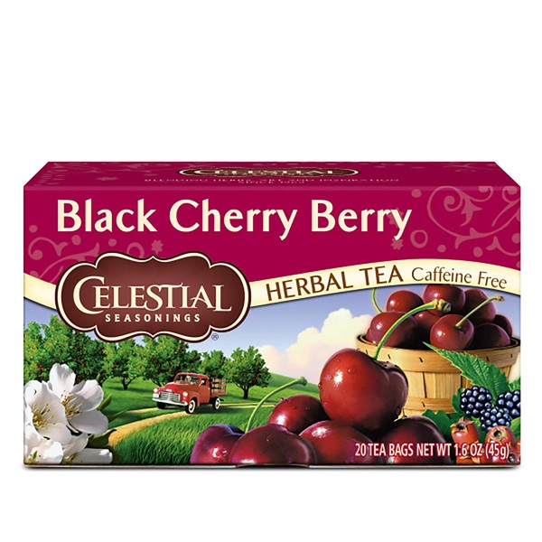 Celestial Seasonings Herbal Tea, Black Cherry Berry, 20 Count (Pack