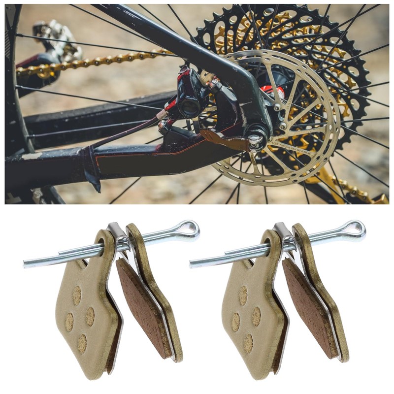 VGOL 2 Pairs Bicycle Disc Brake Pads Replacement Compatible with
