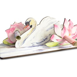 Schwan Deko - Schwan 3D-Holzkarte | Geldgeschenke, Schwan Geschenk, Schwan Figur